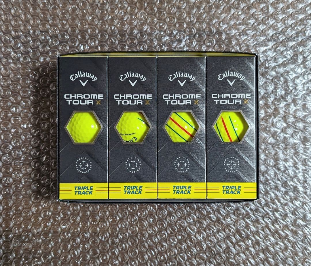 新品　キャロウェイ クロムツアーX イエロー トリプルトラック　3ダース