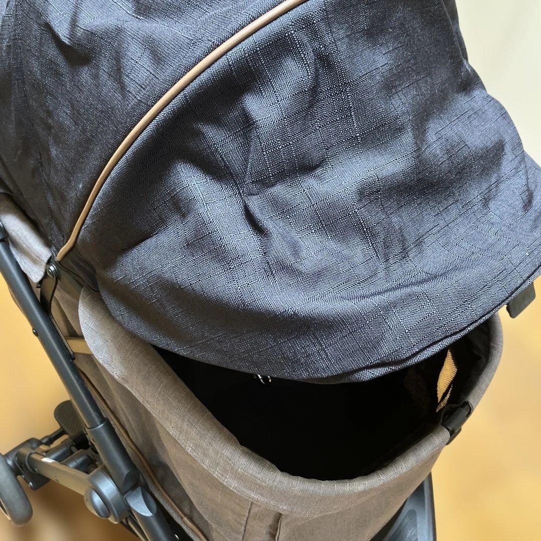 コムペットコンビ ペット用カート ルルテイル　マウナロアブラック×グレージュ