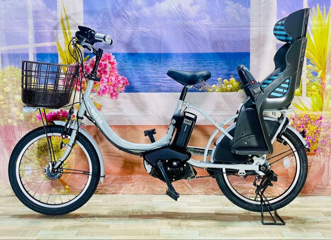 超特価BIKKE ビッケ12AH⭐️ブリヂストン子供乗せ電動アシスト自転Y3289