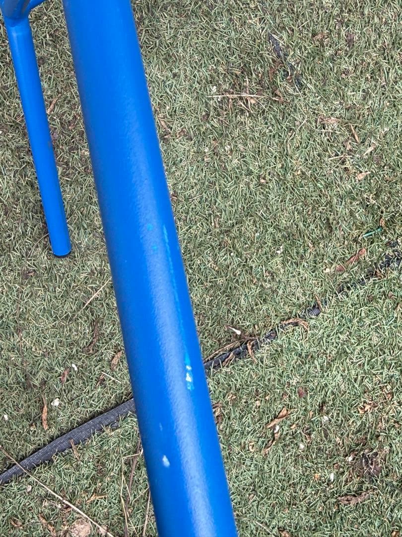 引取　引渡　廃盤 Francfranc ロータスパーソナルチェア ピンク×ブルー