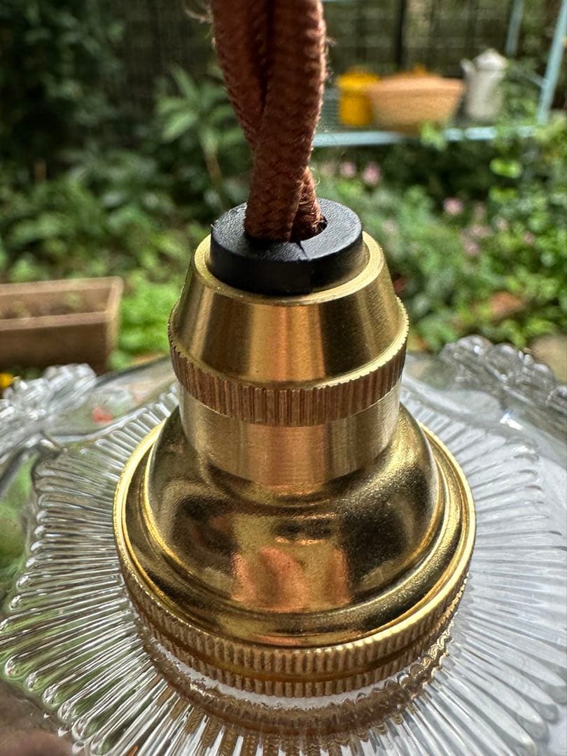 1920年代 フランス アンティーク 雨に濡れた可愛いお花のミニシャンデリア＊