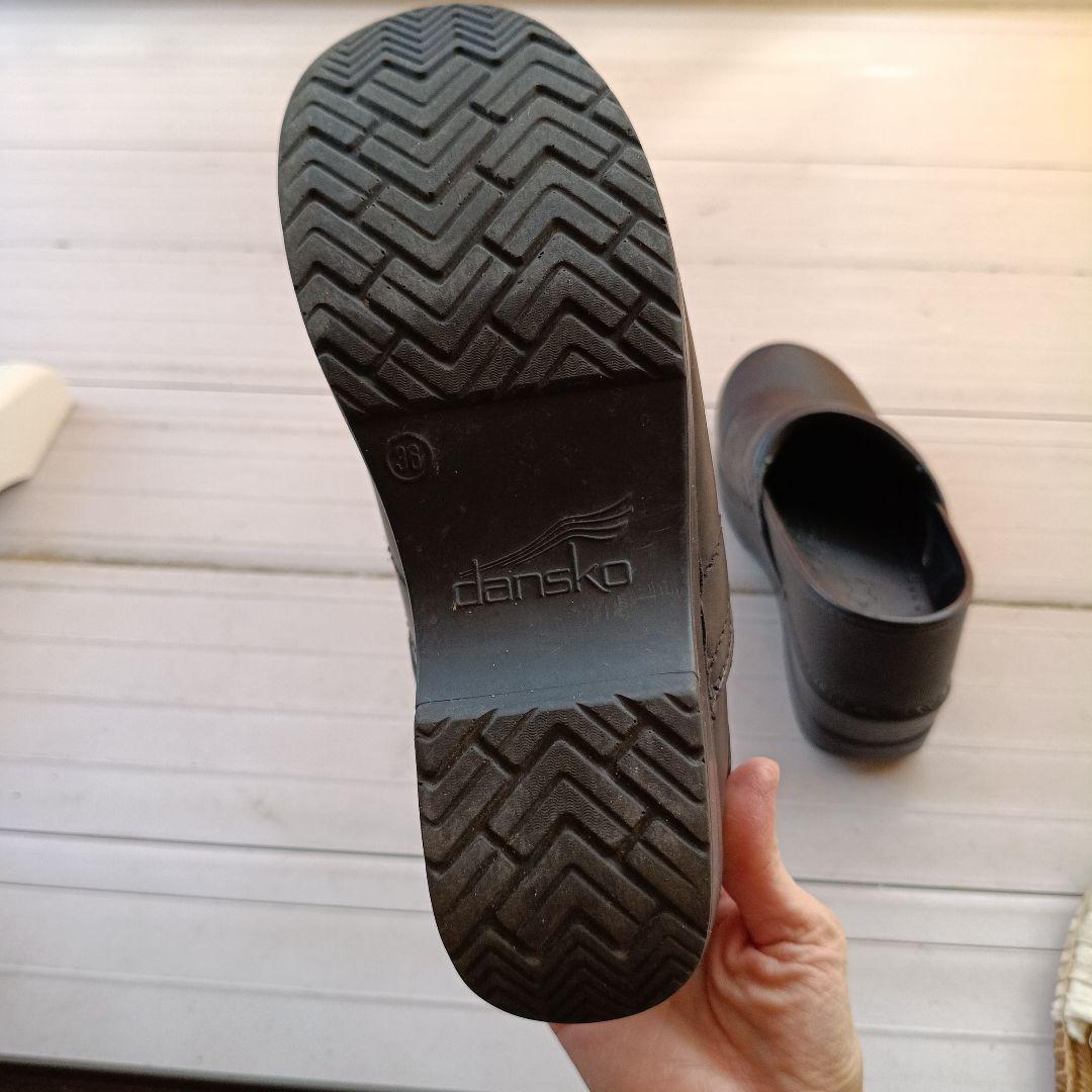 DANSKOダンスコ ブラック クロッグサンダル36