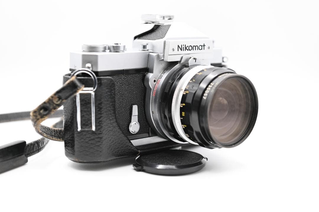 Nikomat フィルム一眼レフカメラ 28/3.5レンズ&レザーカバー付き