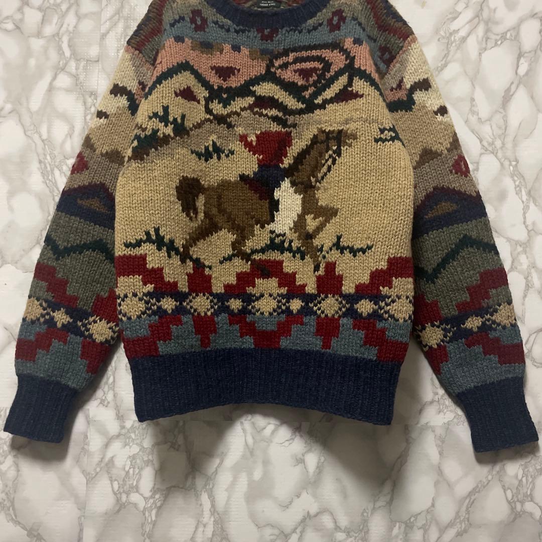 傘*様 美品激レア Polo by Ralph Lauren ハンドニット手編み