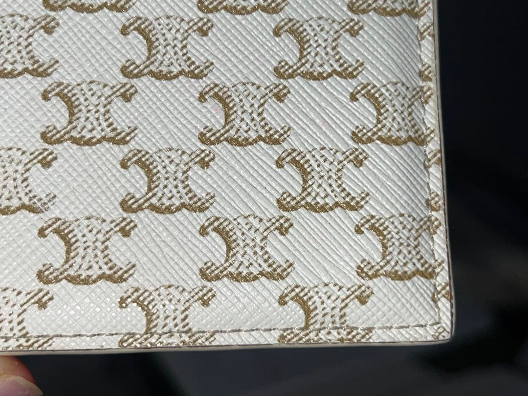 CELINEセリーヌ/カードケース/名刺入れ/トリオンフ/クリームブラウン