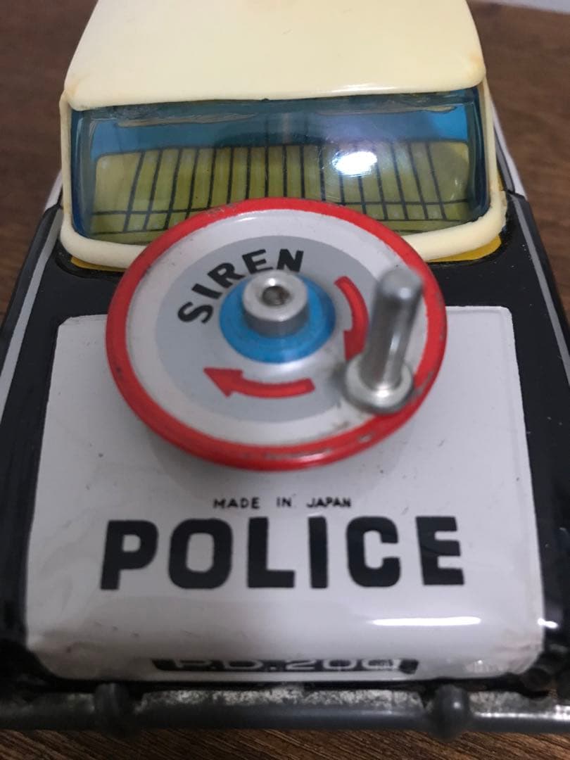 1970's 日本製 POLICE CAR 玩具 ブリキ パトカー 箱付き ST