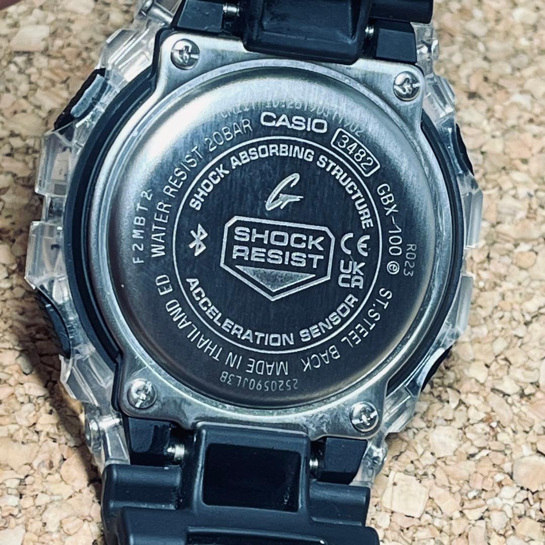 カシオGーLIDE/GBXー100Sー1JF 国内正規品/メンズブラック／クリア