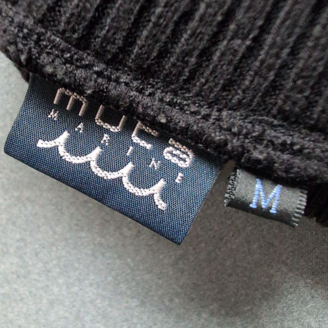 ムータマリンゴルフ　肉厚ダンボール素材モックネック長袖トレーナー　M 黒