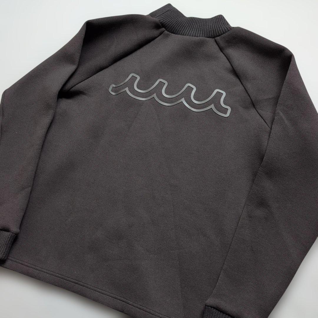 ムータマリンゴルフ　肉厚ダンボール素材モックネック長袖トレーナー　M 黒