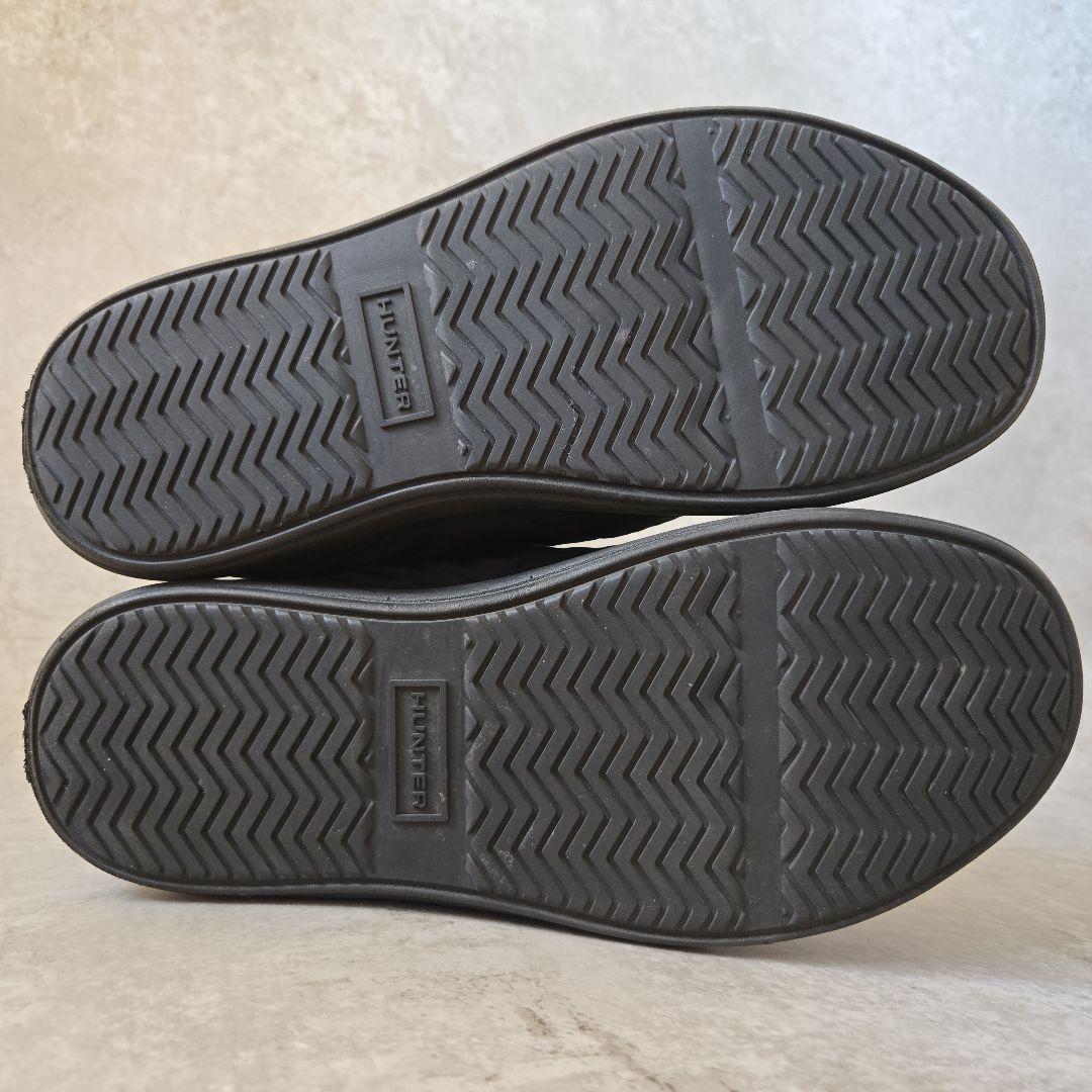 美品 HUNTER インアウト パファー ブーティ ブラック 25cm ブーツ