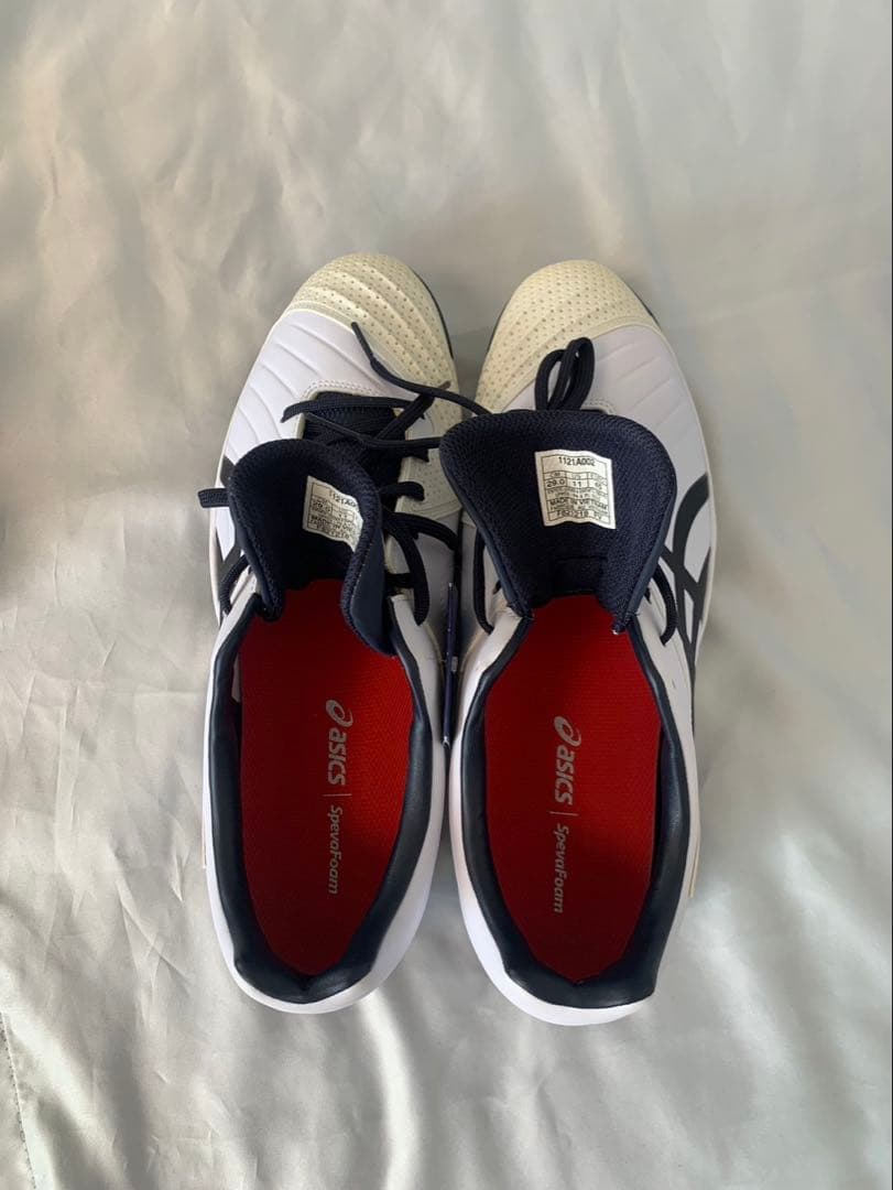 【大谷翔平選手モデル】ASICS スパイクシューズ 白/紺　29センチ