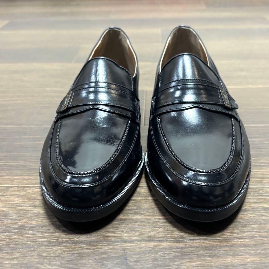 【未使用品】イヴ・サンローラン ブラックレザーローファー 25㎝
