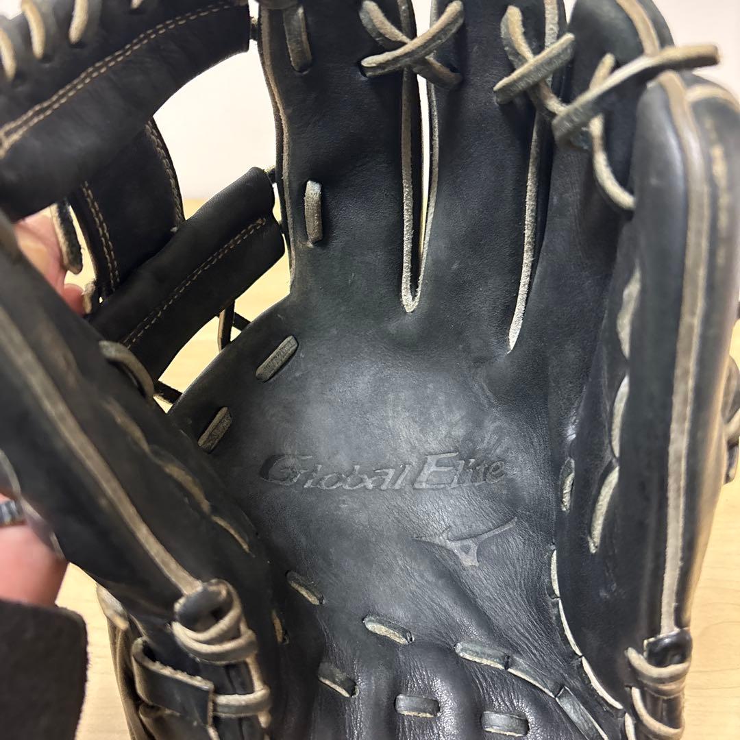 Mizuno Global Elite ブラックグローブ　野球グローブ　内野用