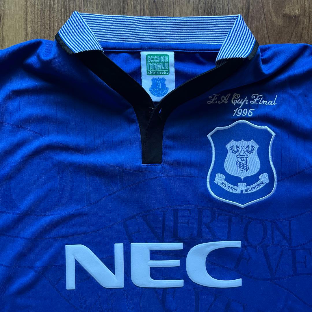 ウェア Everton 1995 FA Cup model Soccer Uniform
