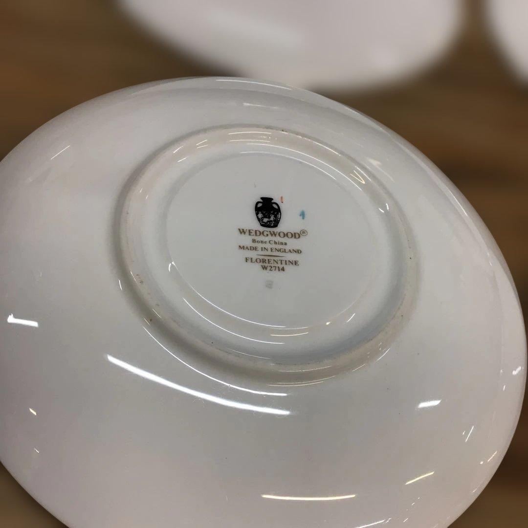 ウェッジウッド フロレンティーン ターコイズ スープカップ&ソーサー6客セット