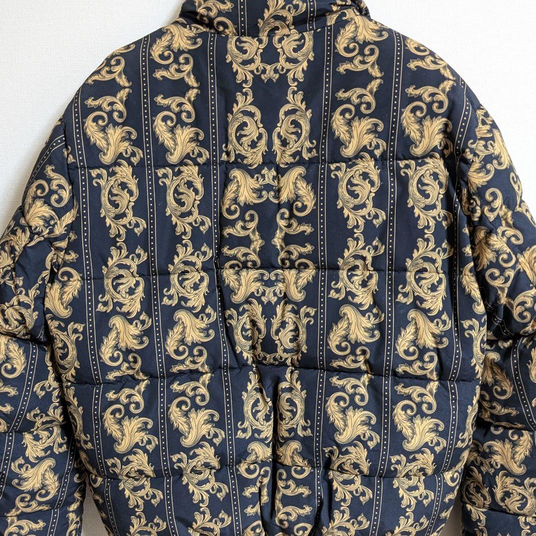 ZARA バロック調 パフジャケット 総柄 ダウンジャケット メンズS