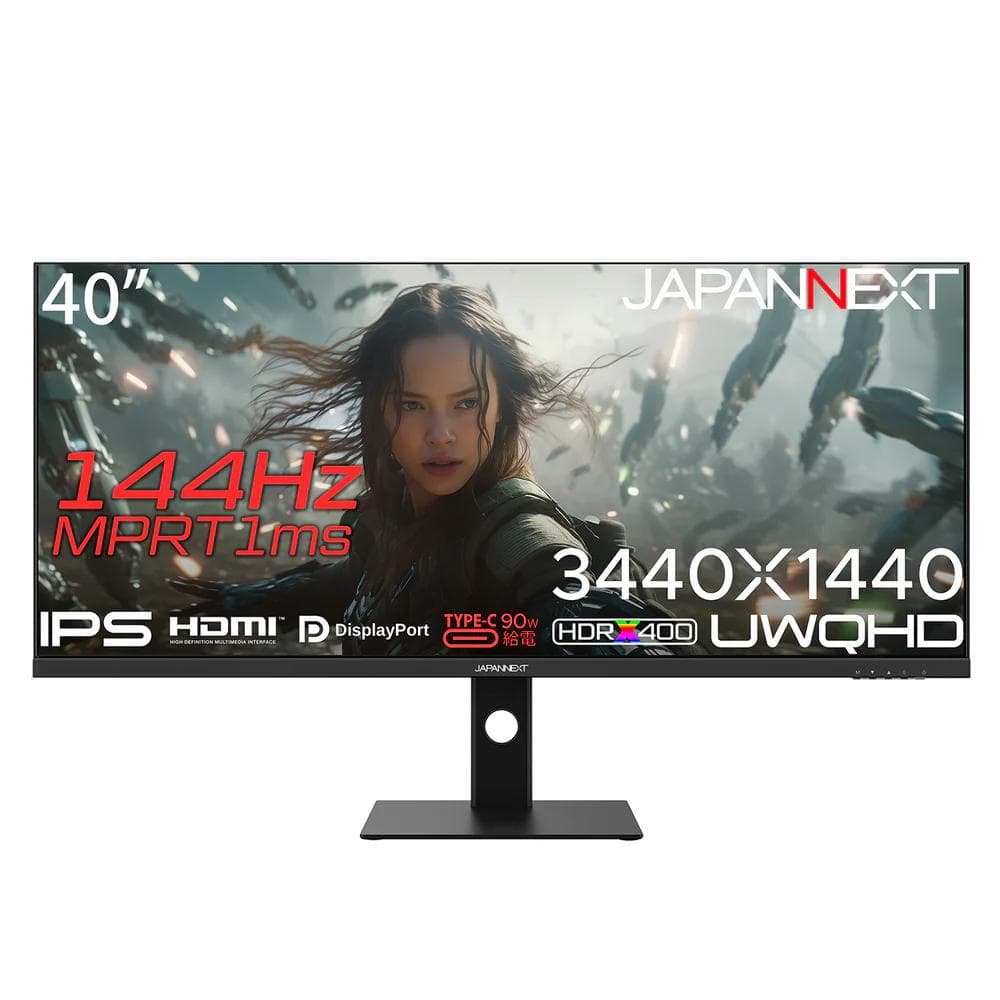 JAPANNEXT JN-IPS401 40型 UWQHD ゲーミングモニター