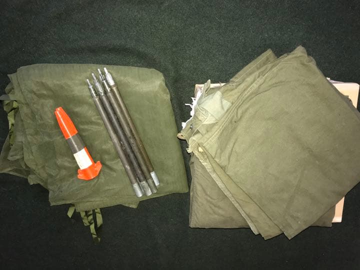 US パップテント 蚊帳 デットストック アウトドア ソロキャンプ