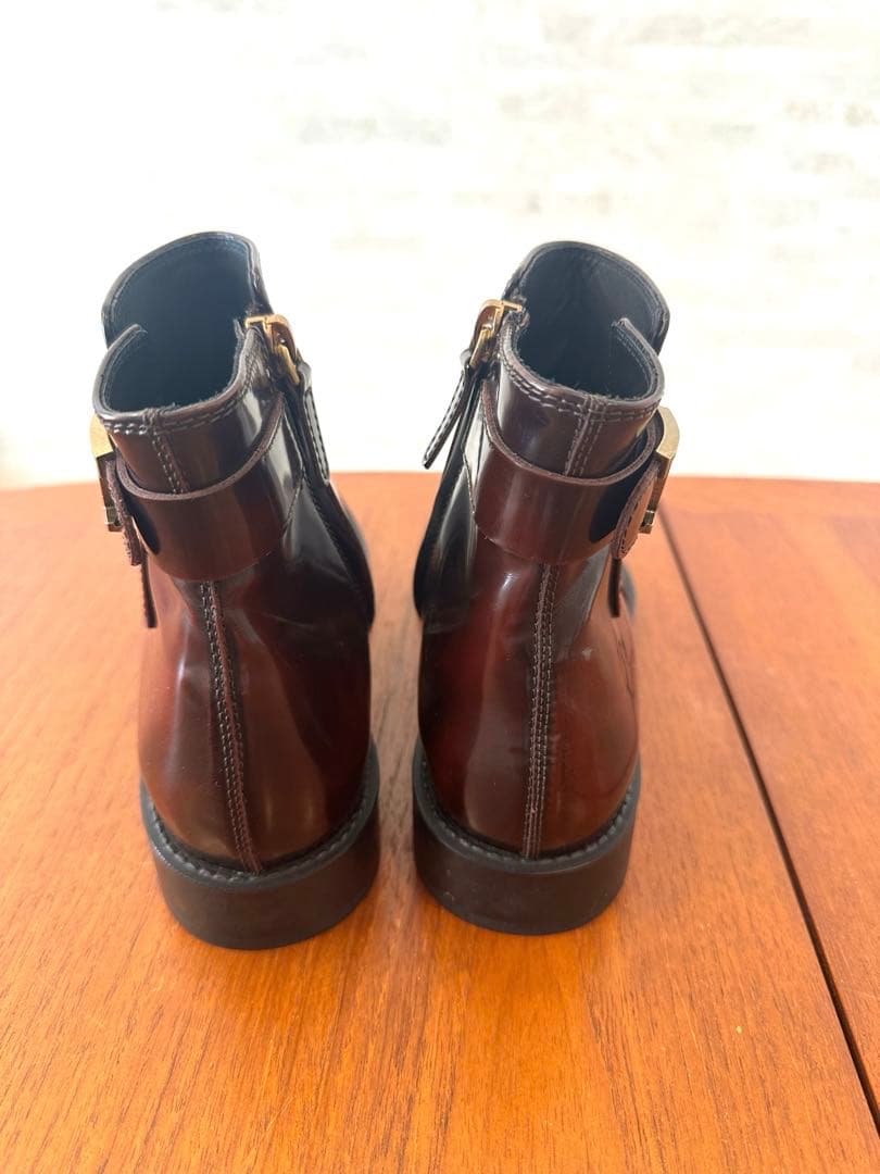 【美品】トッズ　タイムレス サイドジップブーツ　ボルドー 36.5 23.5cm