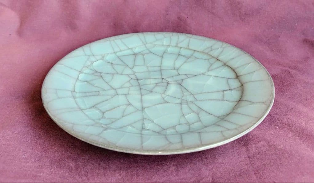 青瓷手付ボウル 青瓷七寸皿セット(未使用 新品同様)