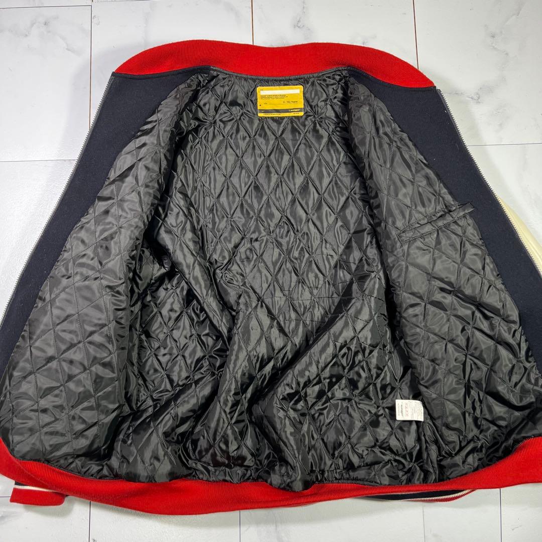 swagger スワッガー レザー切り替え スタジャン サガラ刺繍 XL