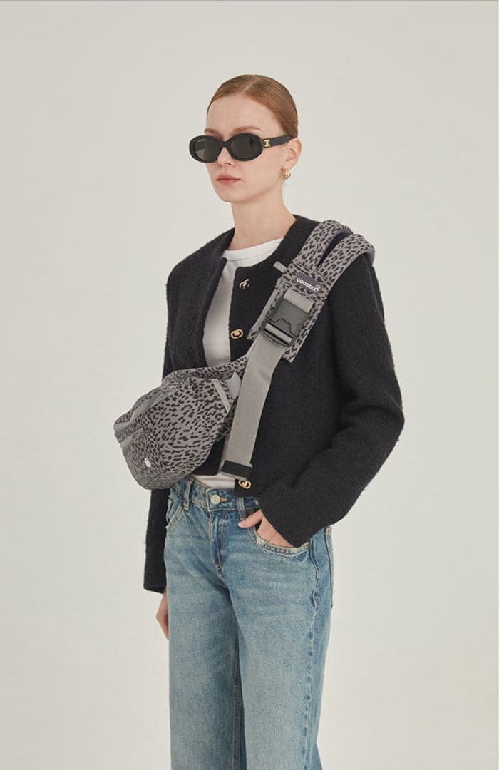 KET グスケット 365 抱っこ紐プラス　グレーレオパード