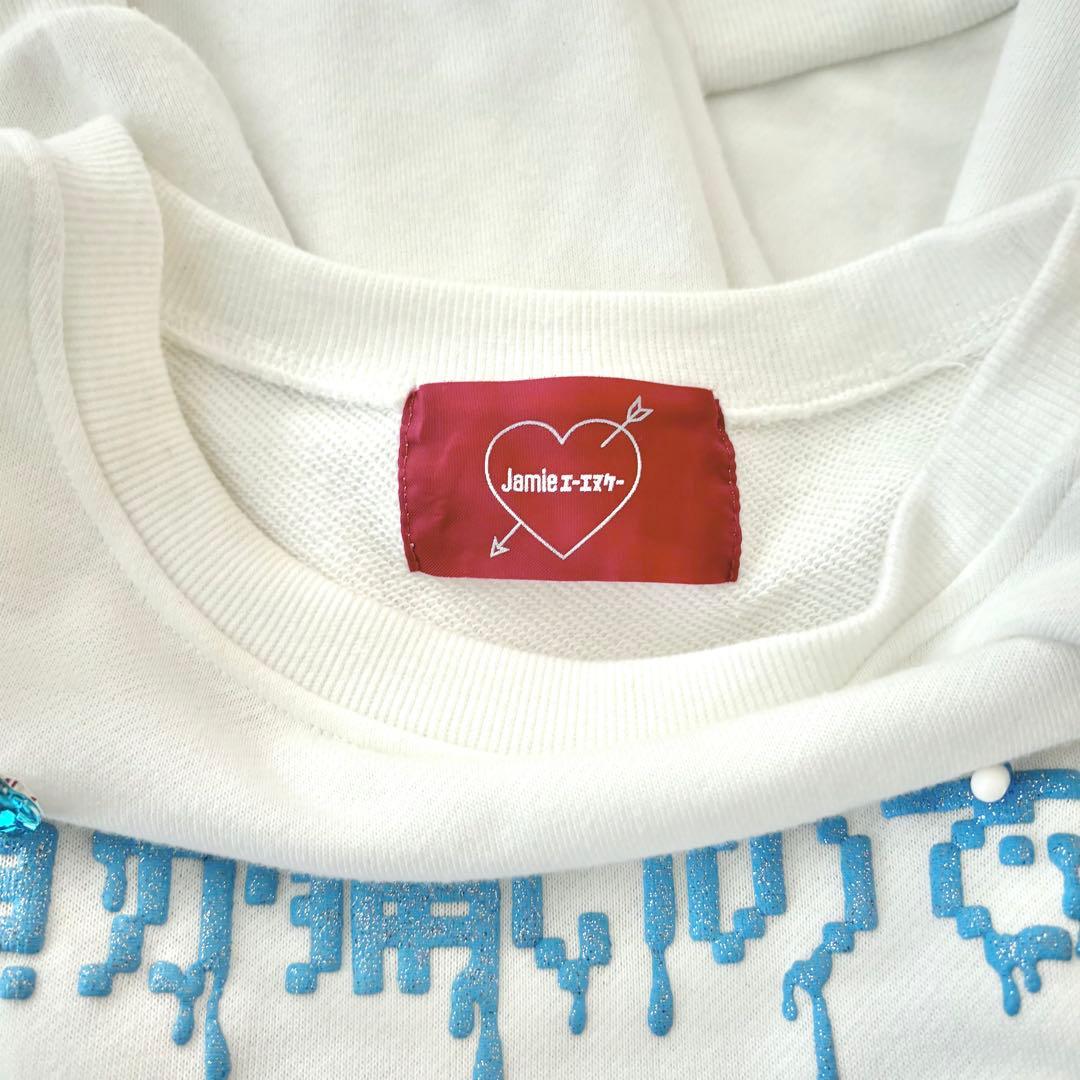 jamie エーエヌケーホワイト スウェット トレーナー　地雷系　天使界隈