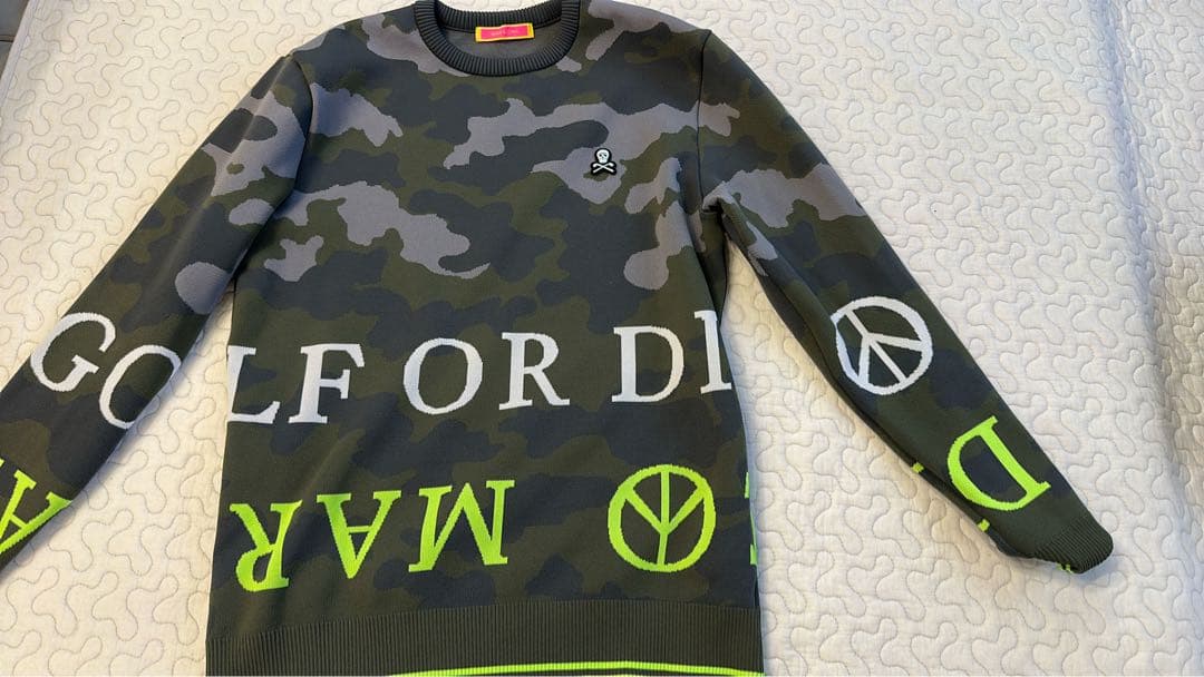ゴルフ★MARK&LONA 迷彩柄 セーター