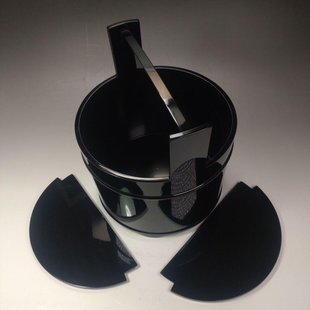 イ147 水指『輪島塗　茶平一斎』『真手桶水指　共箱』茶道具