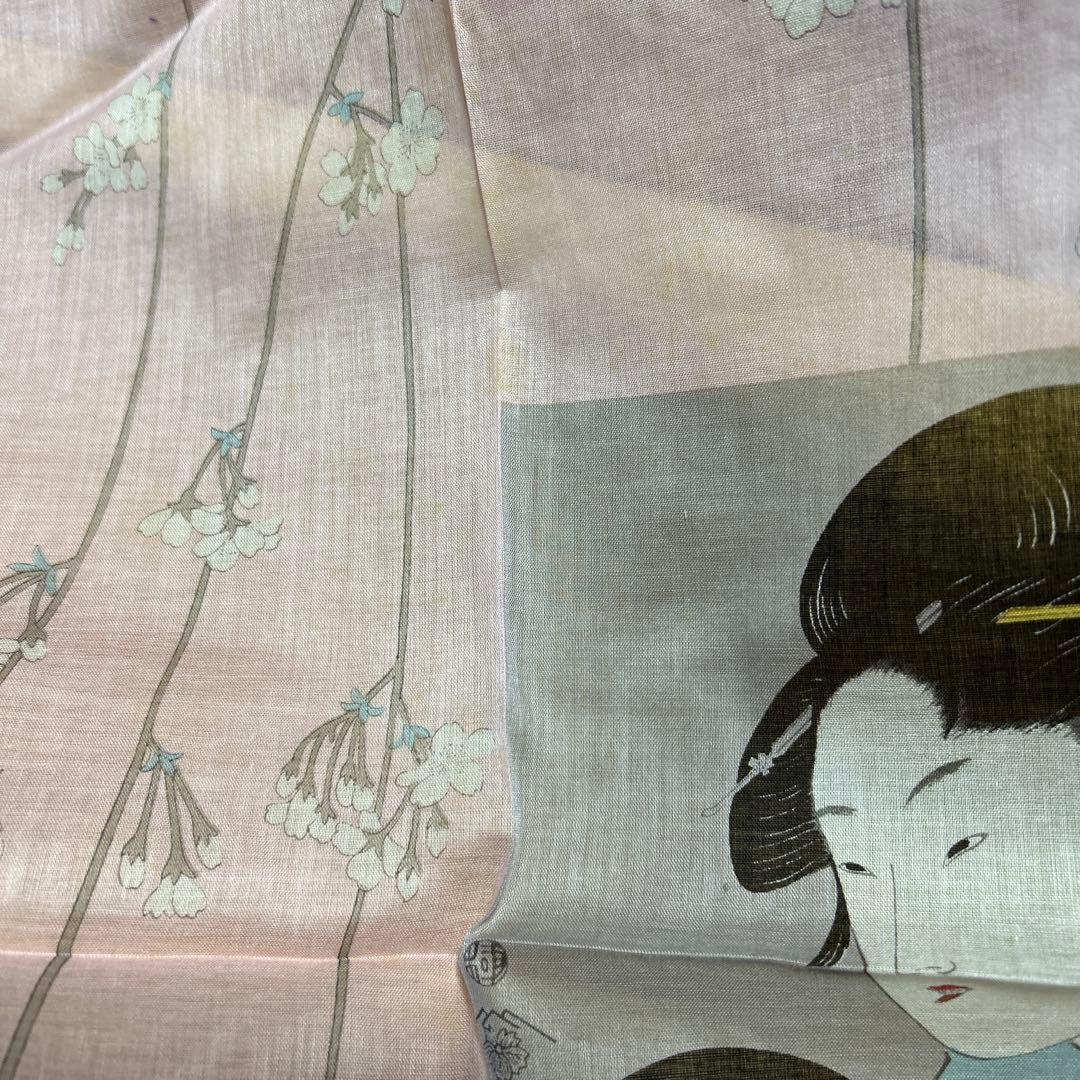 大判ハンカチ　テーブル掛け　風呂敷　喜多川歌麿　京都祇園KATORIYA 京友禅