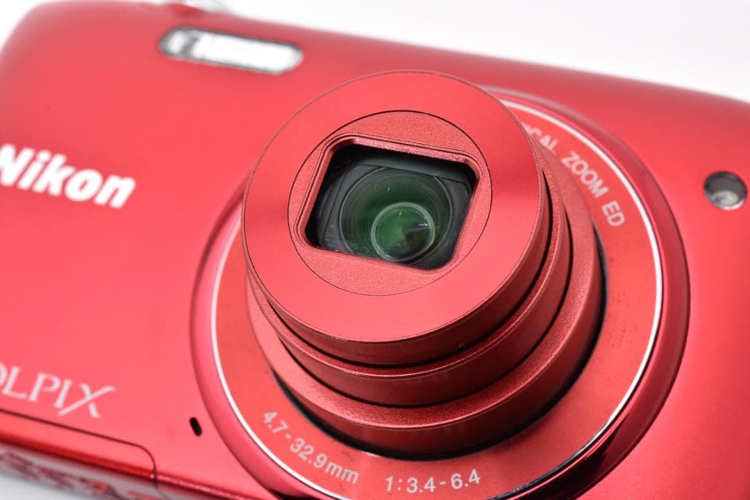 ■ 美品 ■ ニコン　Nikon COOLPIX S3400 レッド