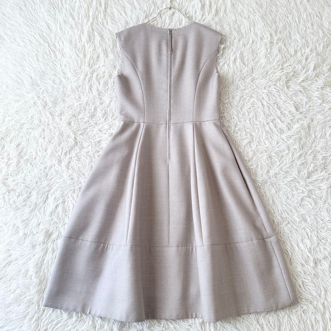 フォクシー✨レディブーケ ワンピース ノースリーブ グレージュ 定価14万 40
