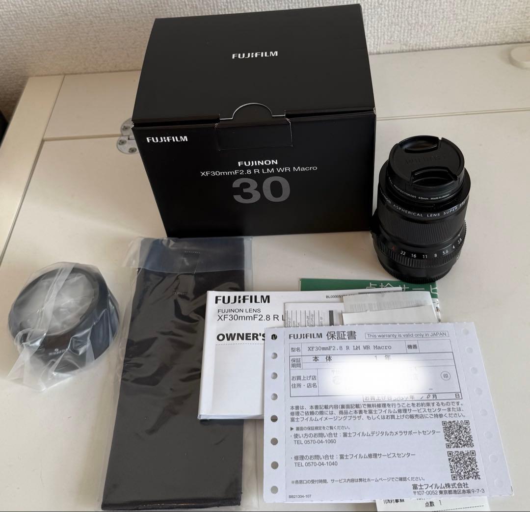 【保証期間内】Fujinon XF30mmF2.8 R LM WR Macro
