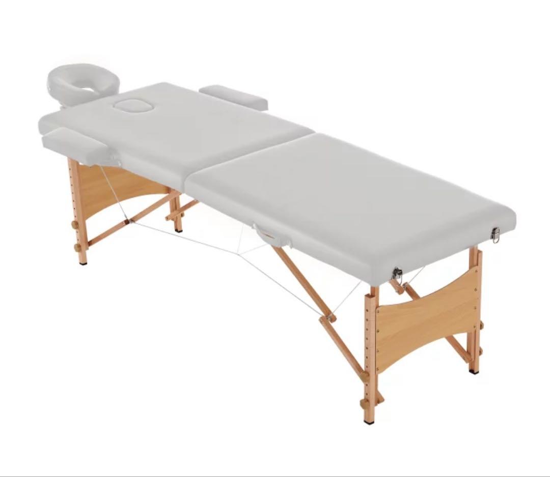 【新品・未使用】折りたたみ式マッサージベッド 施術ベッド　ホワイト