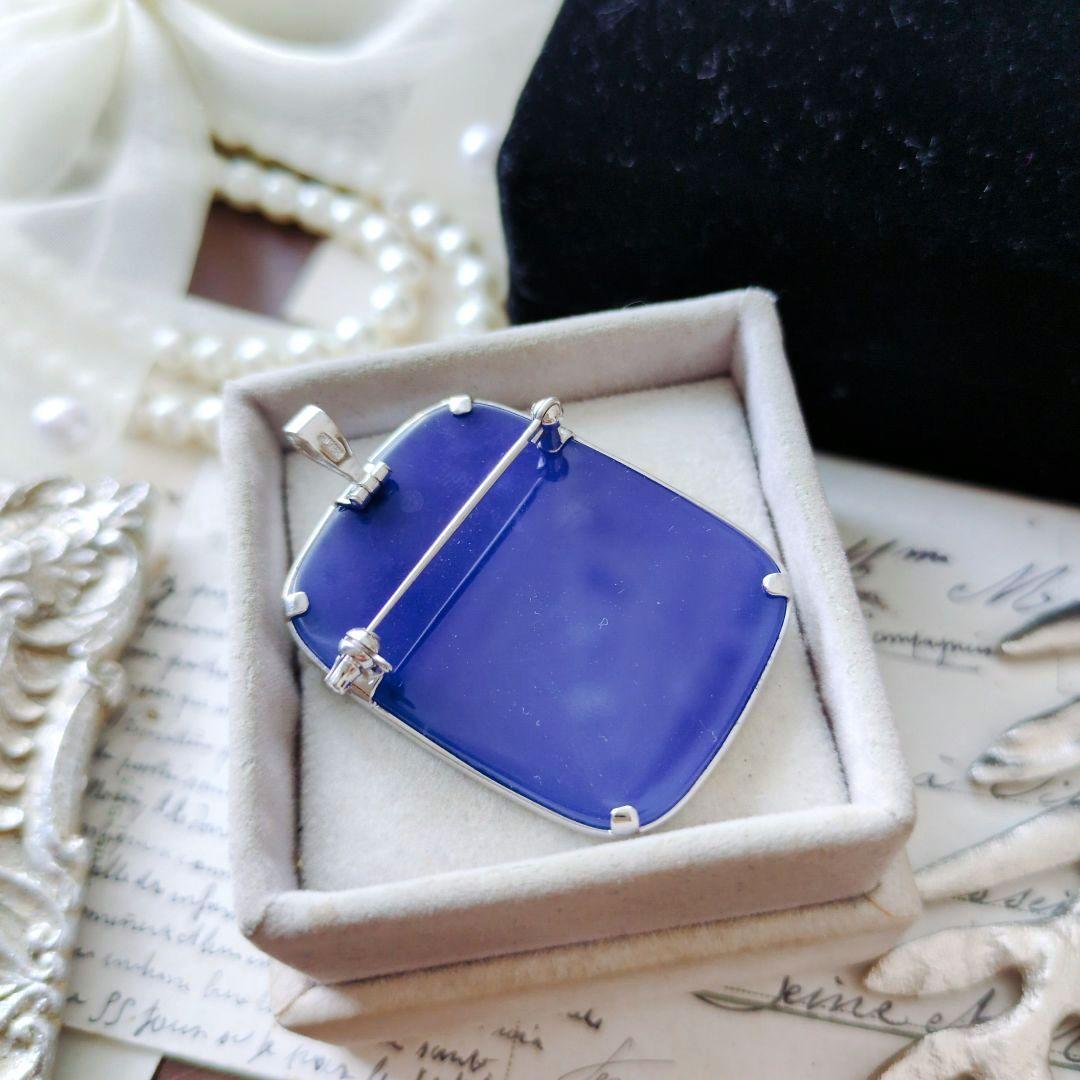 ドイツ ストーン メノウ カメオ ブローチ ペンダント CAMEO SILVER