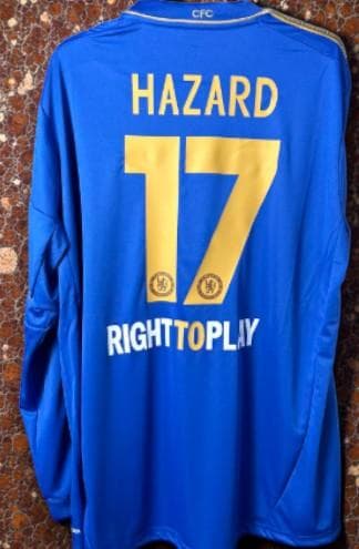 チェルシー 12/13 ホーム ヴィンテージ風 長袖 アザール 17番