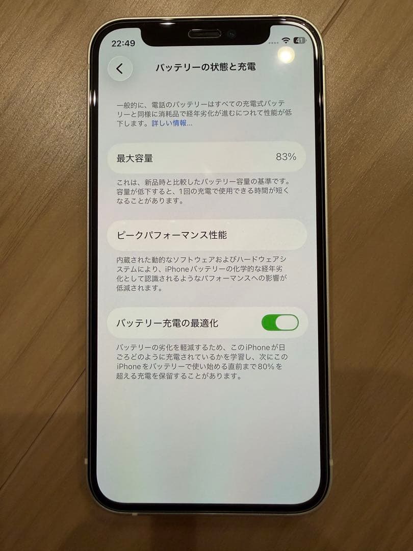 iPhone12mini ホワイト　128G SIMフリー　箱付き