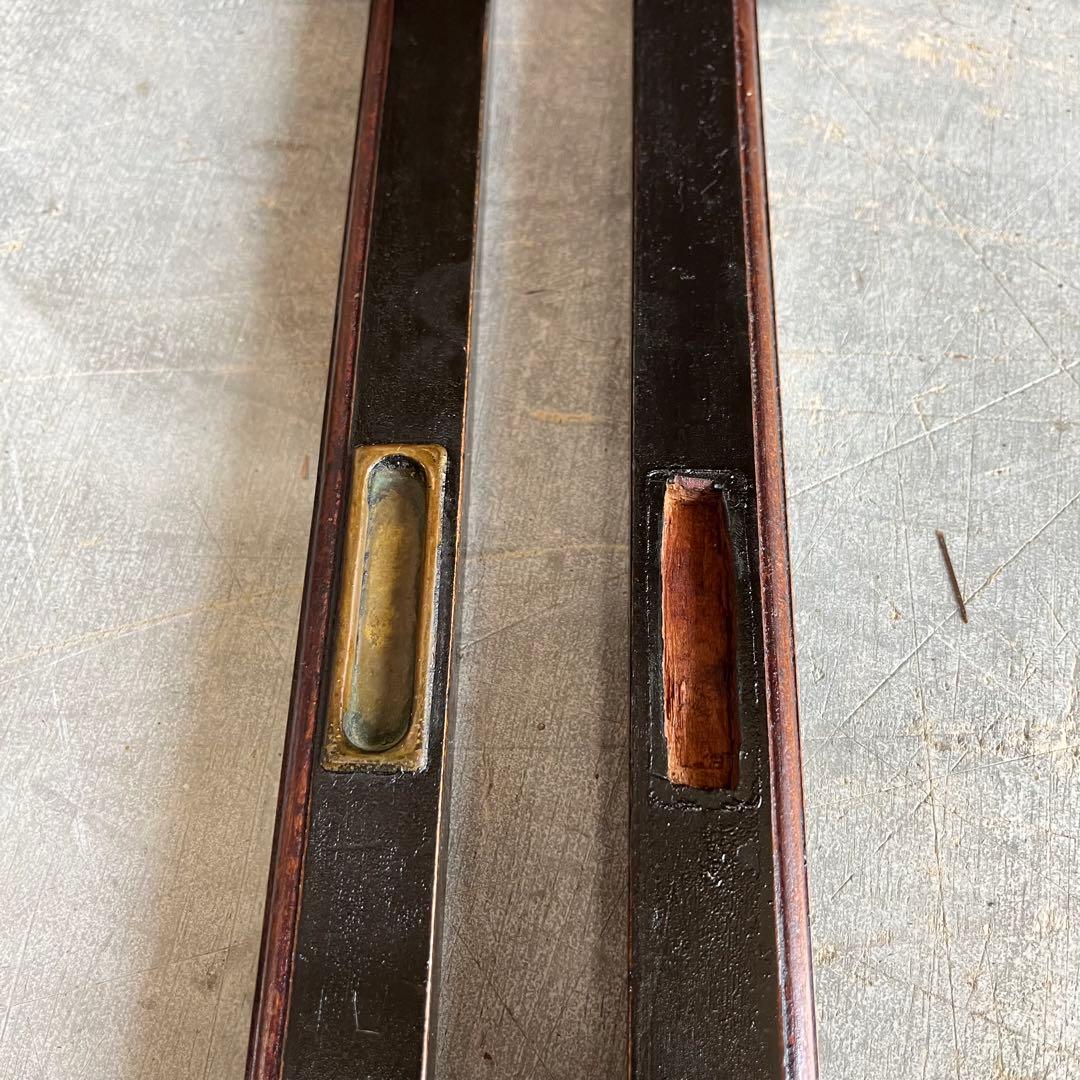 アンティーク 黒柿材 けやき ガラス 茶箪笥 キャビネット 昭和レトロ z460