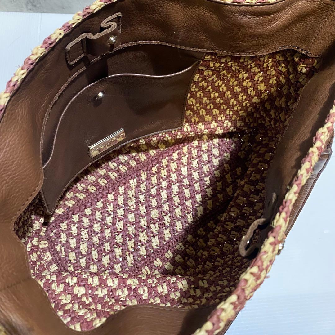 【極美品】HELEN KAMINSKI かごトートバッグ　A4