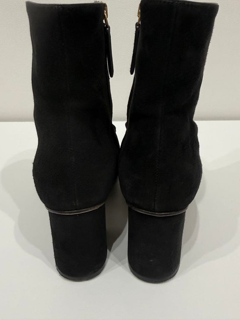 グッチ　ショートブーツ マーモント スエード フリンジ　ブラック サイズ38