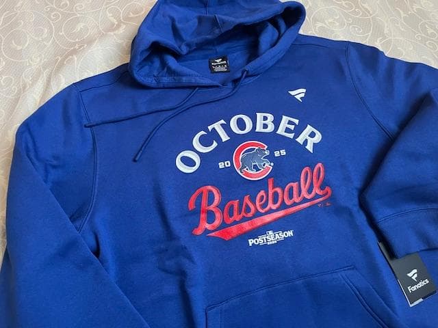 今永選手CUBポストシーズンWC進出ロッカーROOM選手使用フーディL