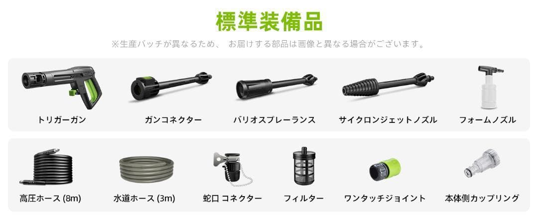 ハイパワー！ 高圧洗浄機 1400W 50Hz/60Hz 給水 蛇口・バケツ両用