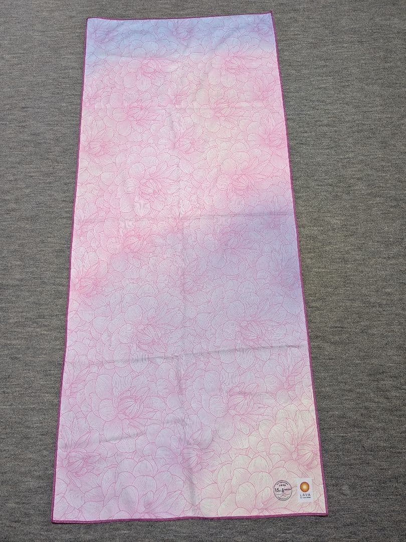 LAVA 花柄 ヨガマット ピンク