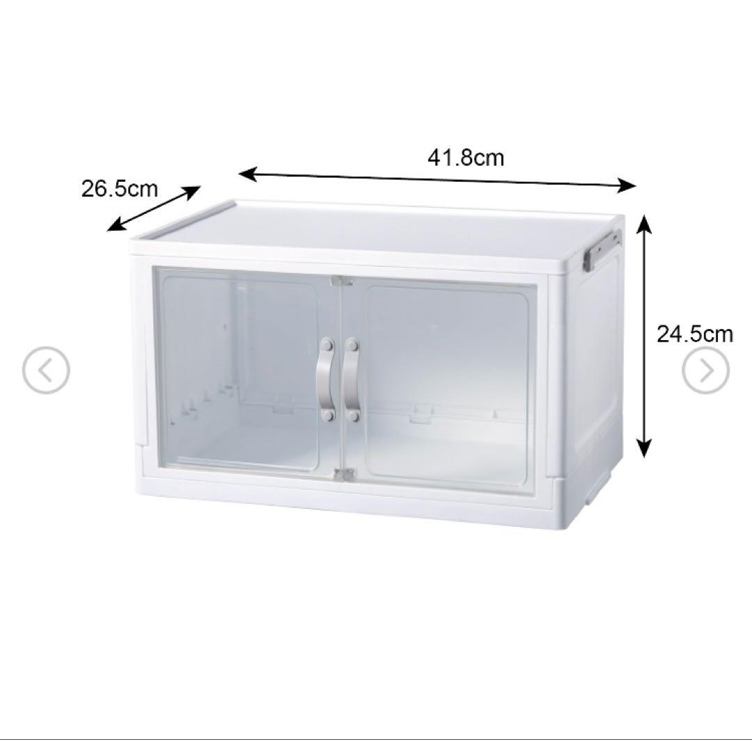 DAISO ジョイントできる扉付折りたたみ収納ケース 大 6個セット