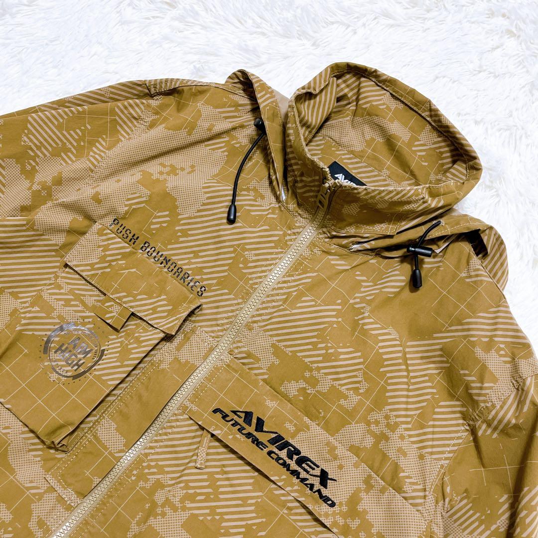 美品 アヴィレックス ミリタリー 半袖 ナイロンジャケット 2XL