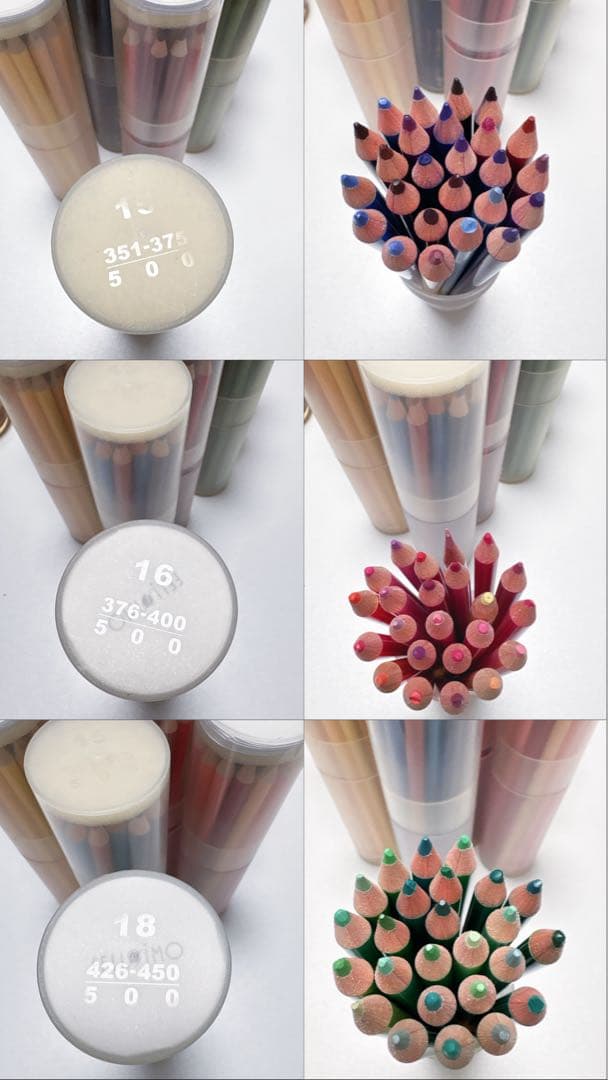 フェリシモ 500色 色えんぴつ 15セットまとめ売り不足あり