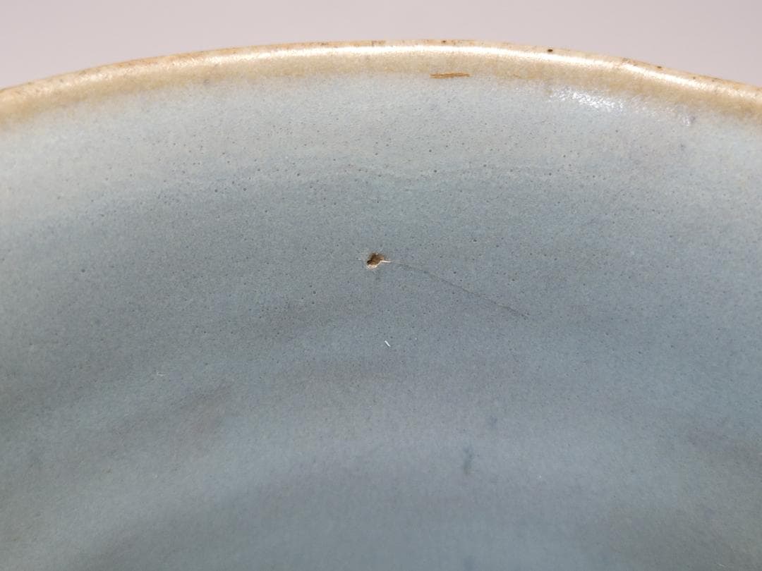 天藍釉 高足杯 宋元時代 高さ約11.4cm