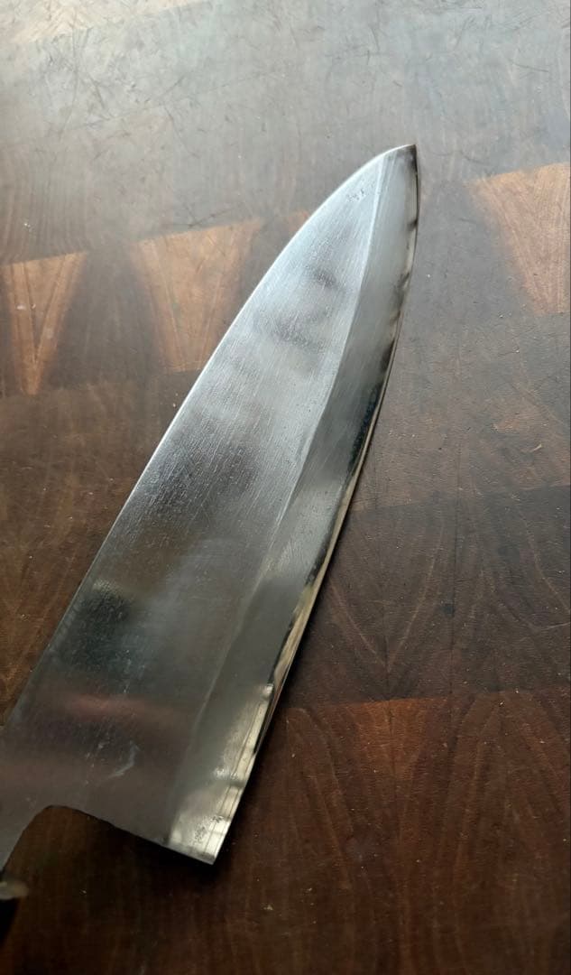 築地　正本　霞　出刃　210mm 7寸　包丁　和包丁　本職　白鋼