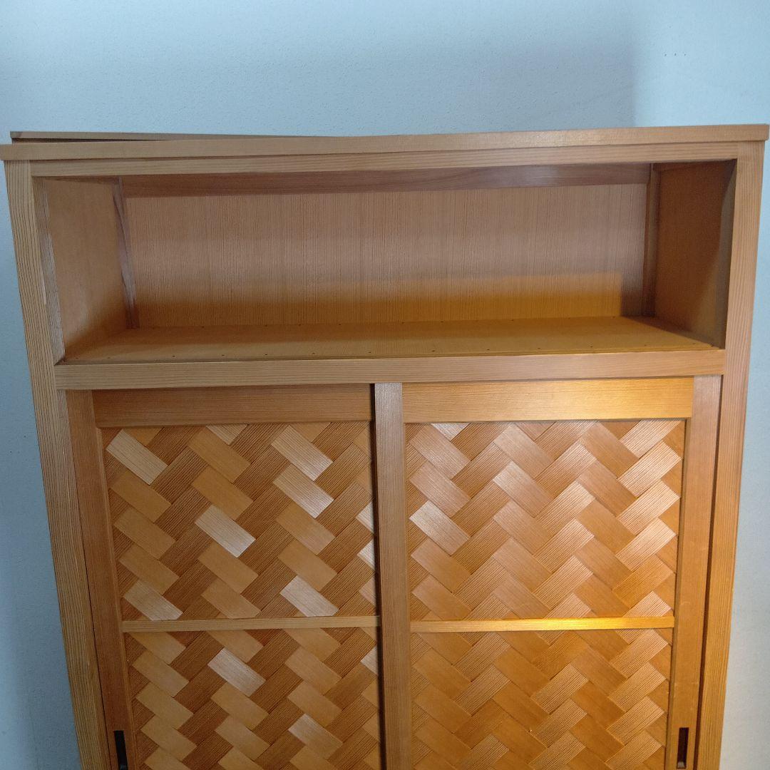 茶道具　水屋棚　置水屋　網代