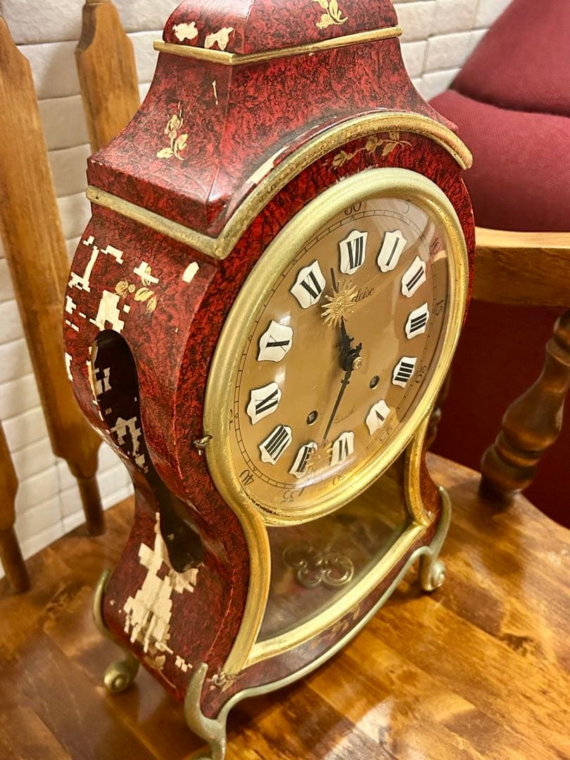 ZENITH ヌーシャテル・クロック 置き時計 ゼンマイ式 希少 稼働品